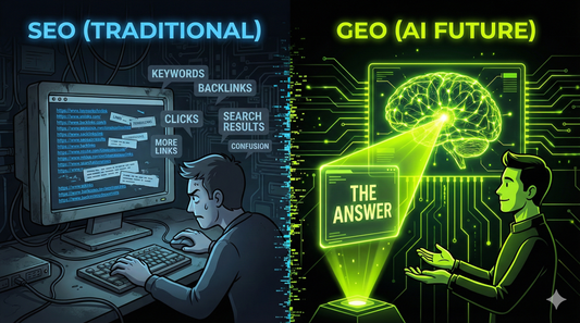 Porovnání SEO a GEO - rozdíly mezi tradiční optimalizací a Generative Engine Optimization
